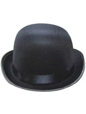 Adult Black Silk Derby Hat