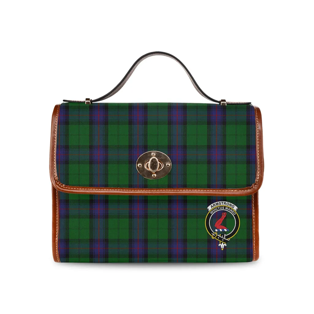 Armstrong Tartan Waterproof Canvas Bag with Family Crest