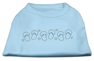 Beach Sandals Rhinestone Shirt Baby Blue XXXL(20)