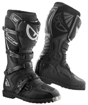 Berik Terrain Motorcycle Boots with Metal Toe, Black