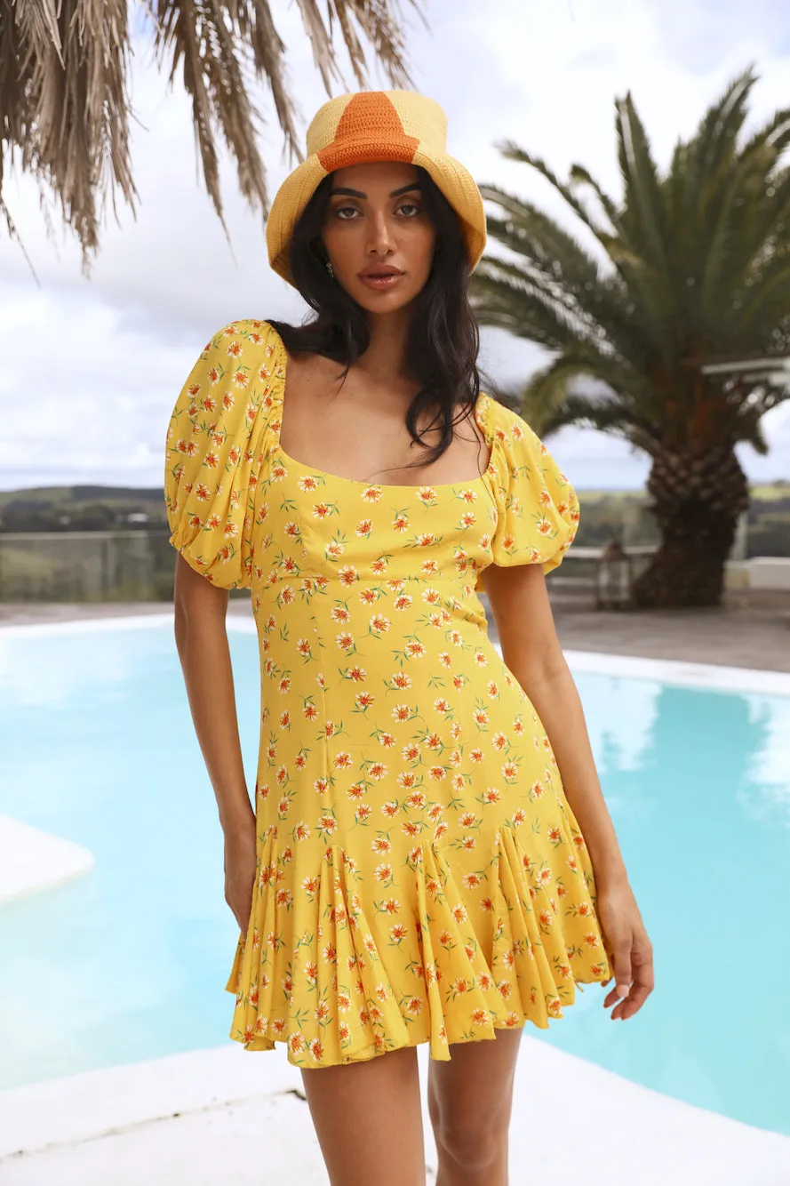 Bloom After Dawn Dress Yellow