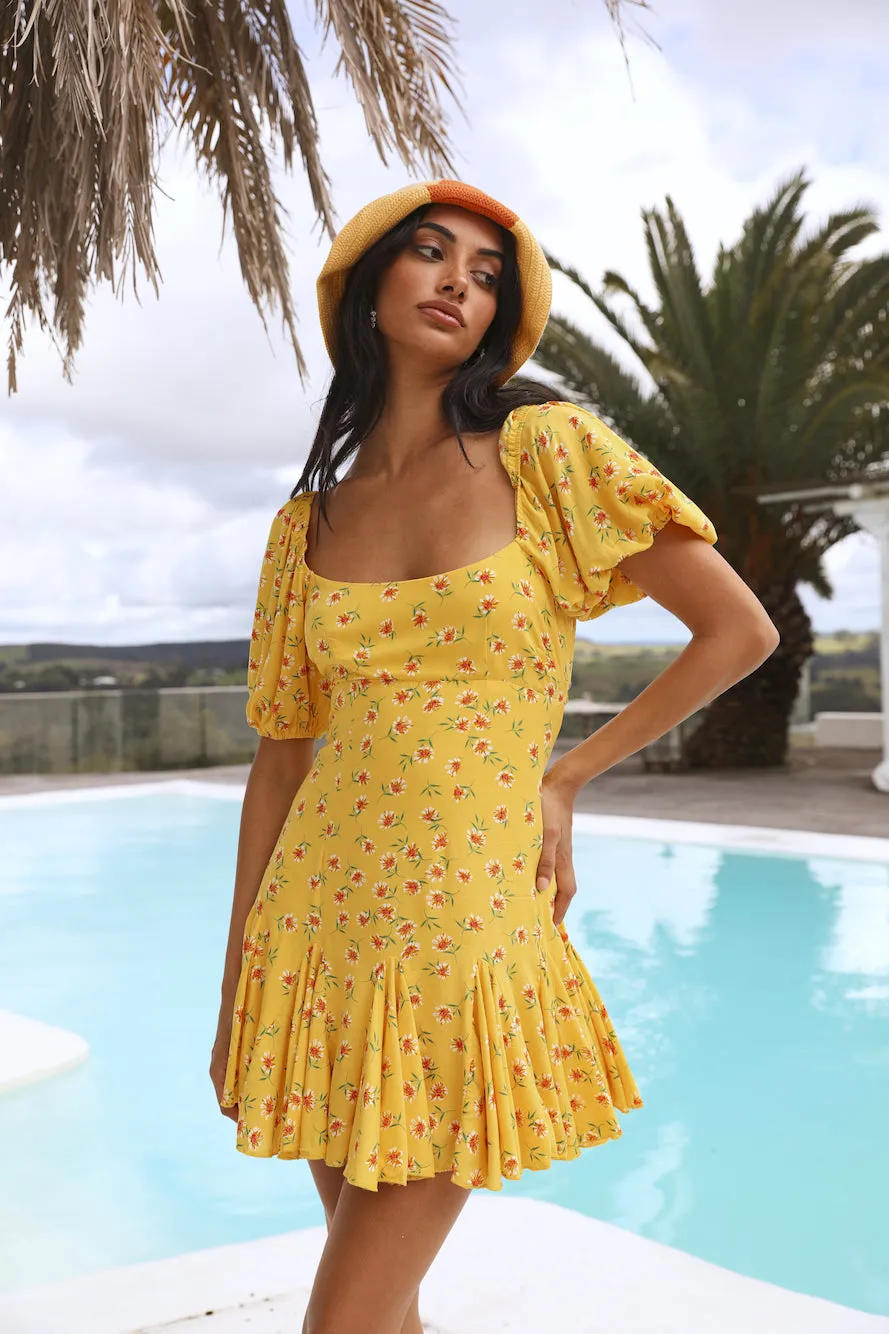 Bloom After Dawn Dress Yellow