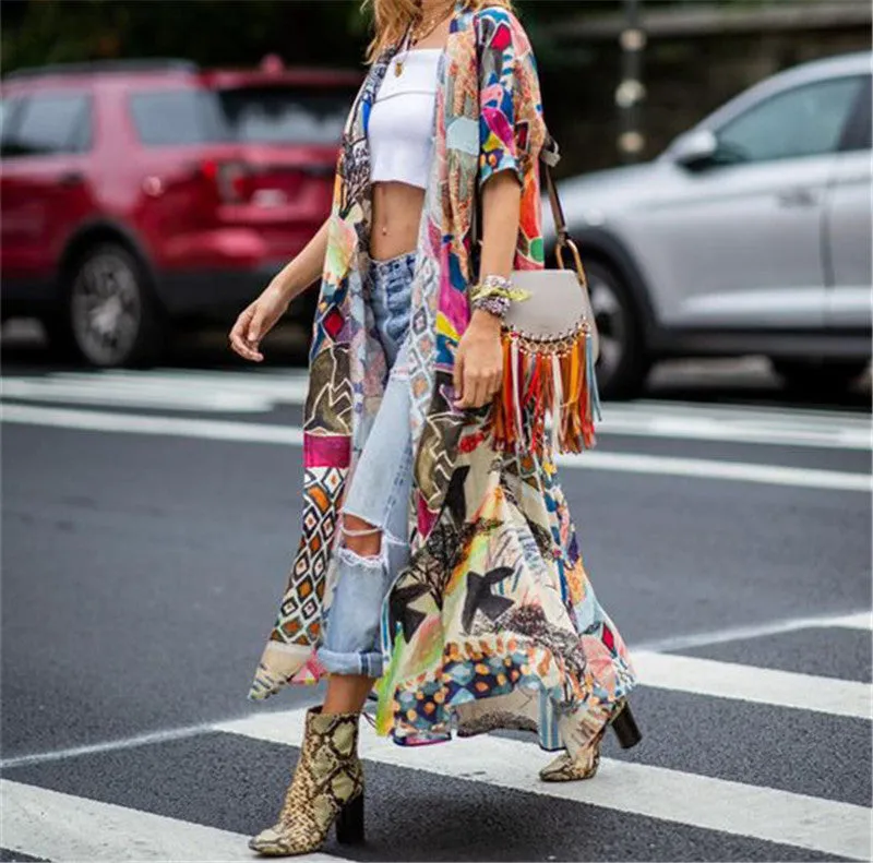 Bohemian Long Kimono