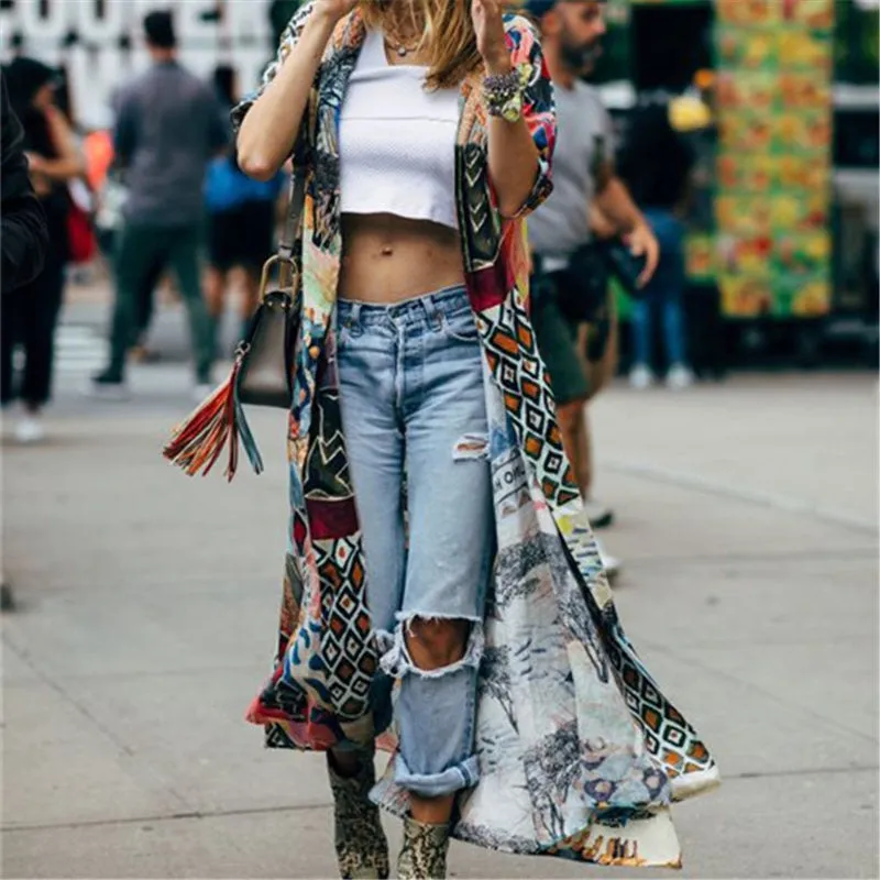 Bohemian Long Kimono