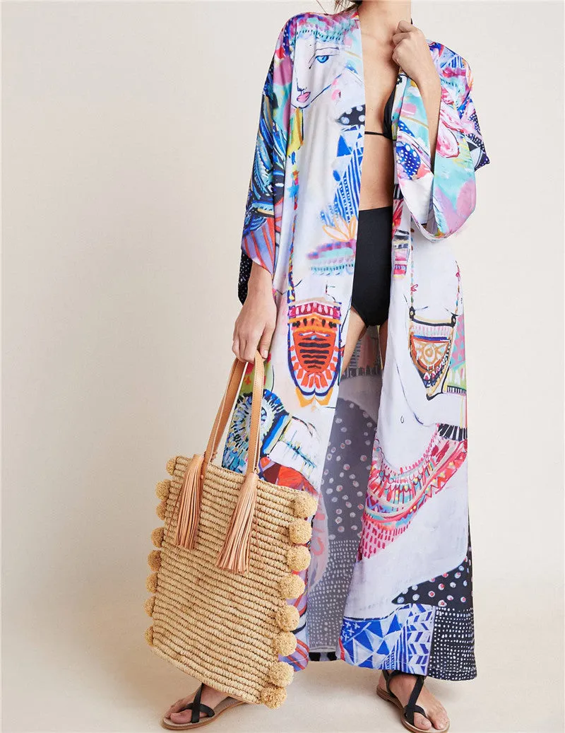 Bohemian Long Kimono