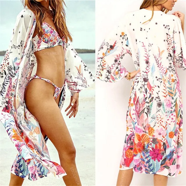 Bohemian Long Kimono