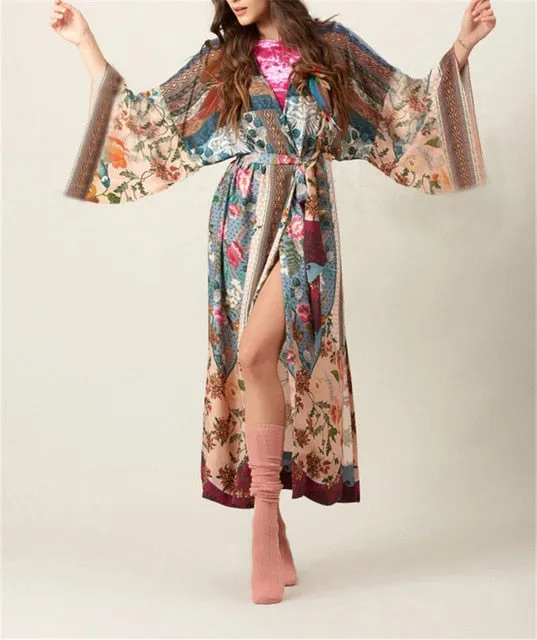 Bohemian Long Kimono