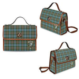 Brisbane Tartan Waterproof Canvas Bag with Family Crest