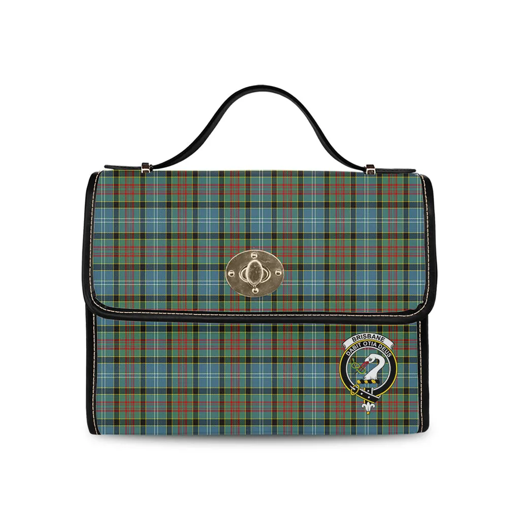 Brisbane Tartan Waterproof Canvas Bag with Family Crest