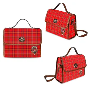 Burnett Modern Tartan Waterproof Canvas Bag with Family Crest