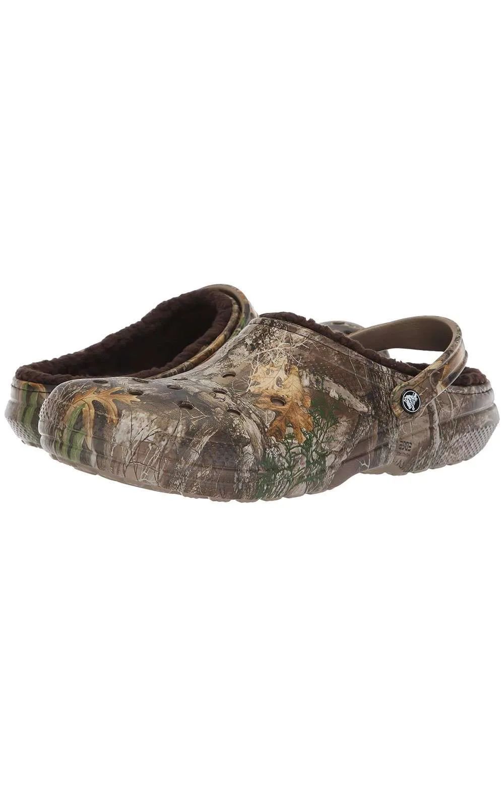 Classic Lined Realtree Edge Clogs - Chocolate/Chocolate