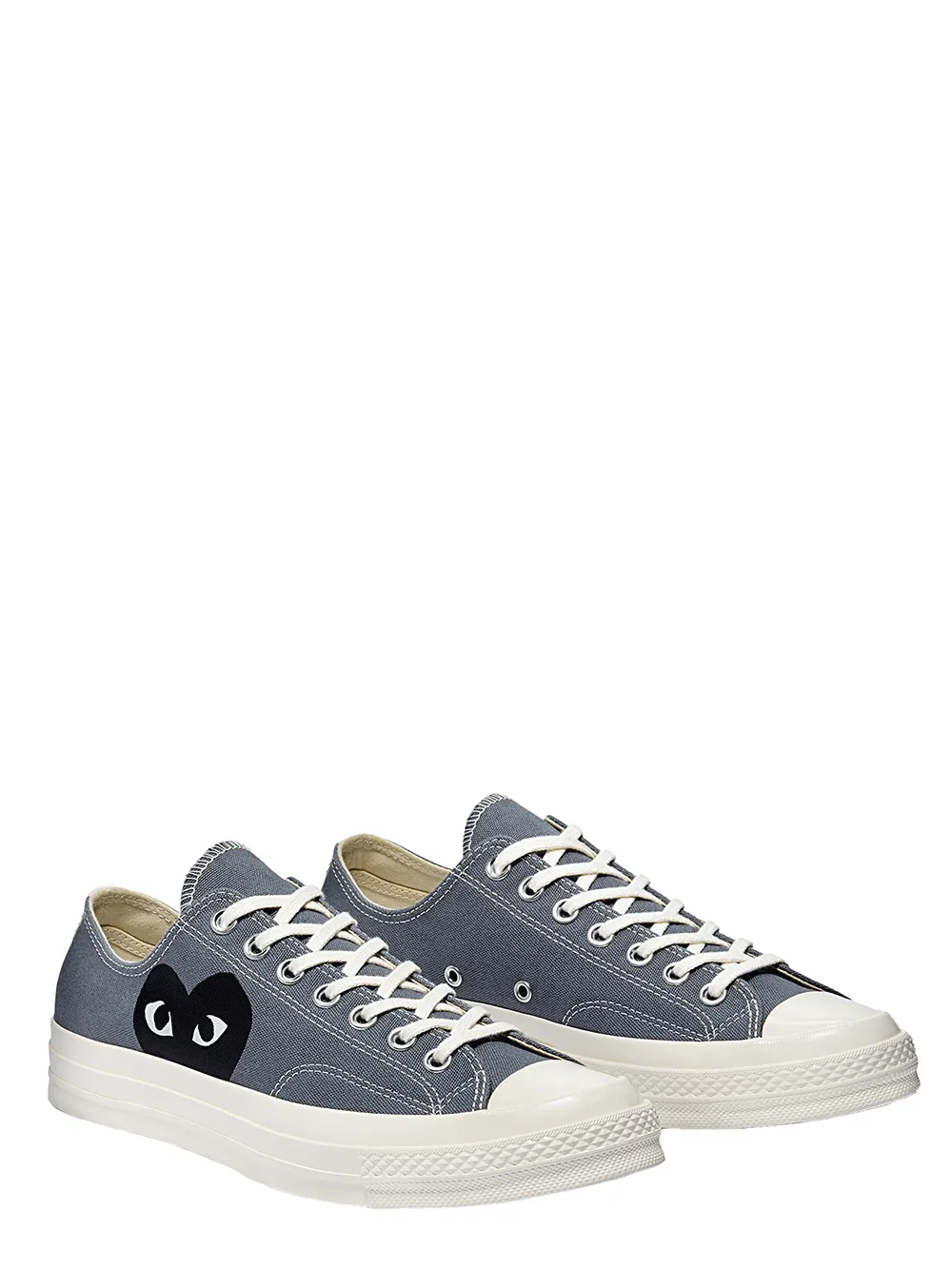 Converse Black Heart Grey Low Top