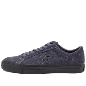 Converse Cons One Star Pro Shaggy Suede Sneakers, Black