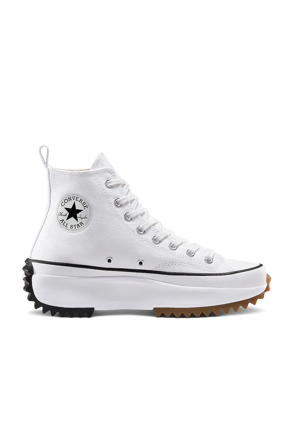 Converse Run Star Hike Lugged Hi White, Black, & Gum