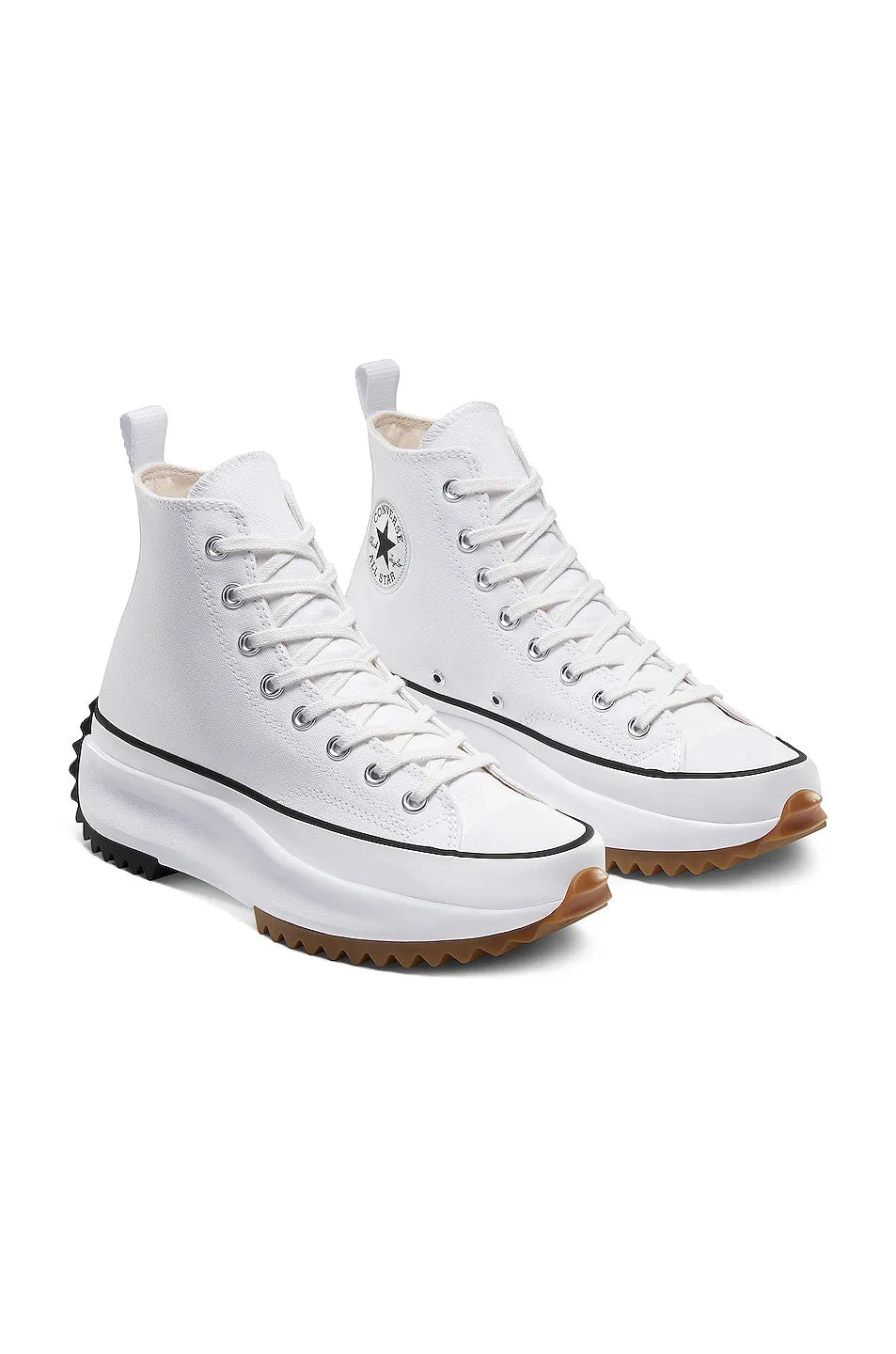 Converse Run Star Hike Lugged Hi White, Black, & Gum