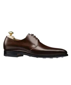 Crockett & Jones Highbury Plain Toe Shoe in Brown Calf