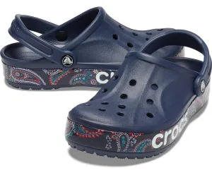 Crocs Bayaband Bandana Print Clog - Navy