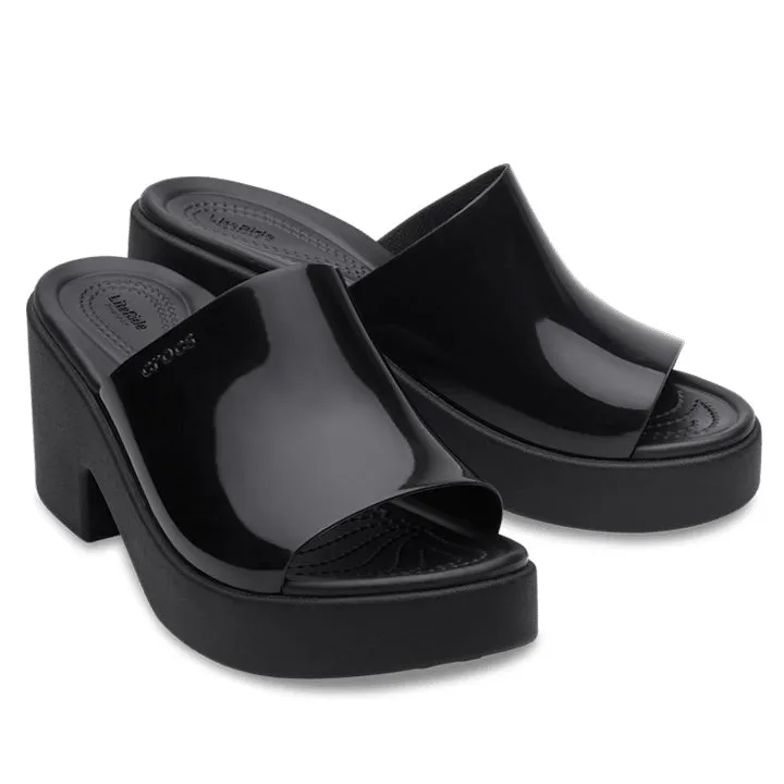 CROCS BROOKLYN BLACK HEELS