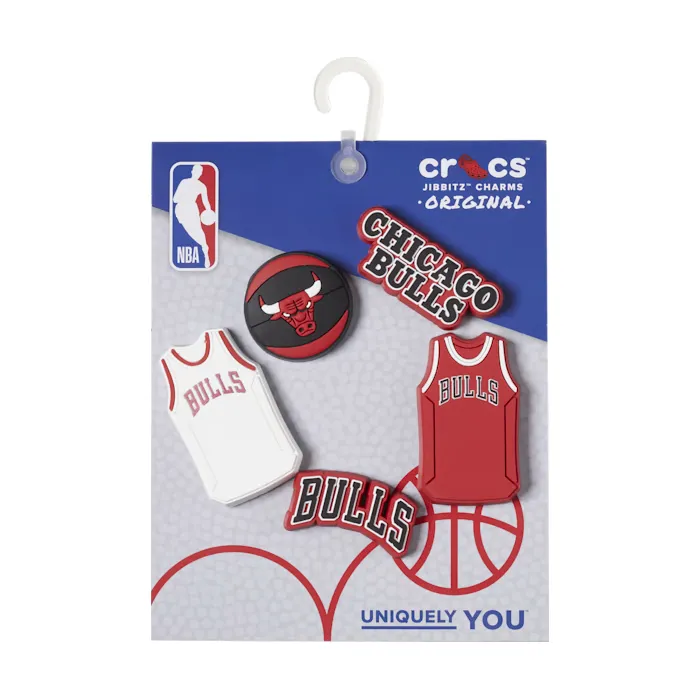 Crocs Jibbitz NBA Chicago Bulls 5 Pack