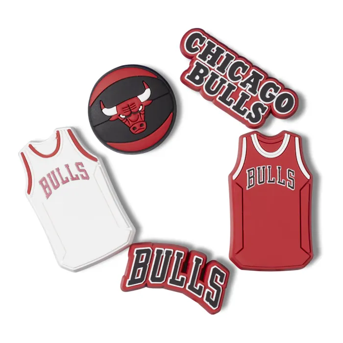 Crocs Jibbitz NBA Chicago Bulls 5 Pack