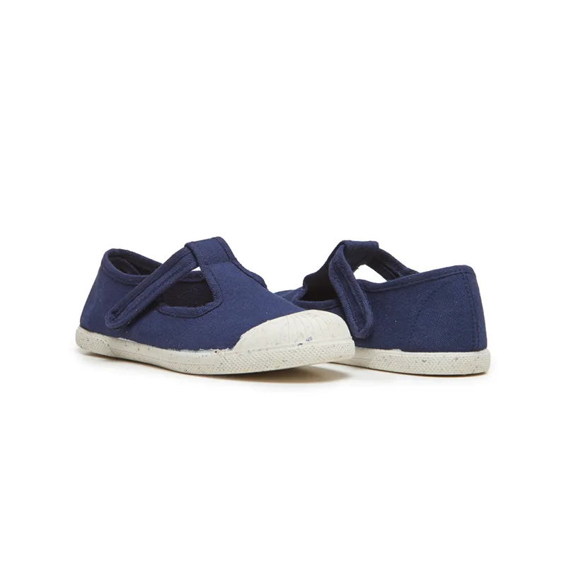 ECO-friendly T-band Sneakers In Navy