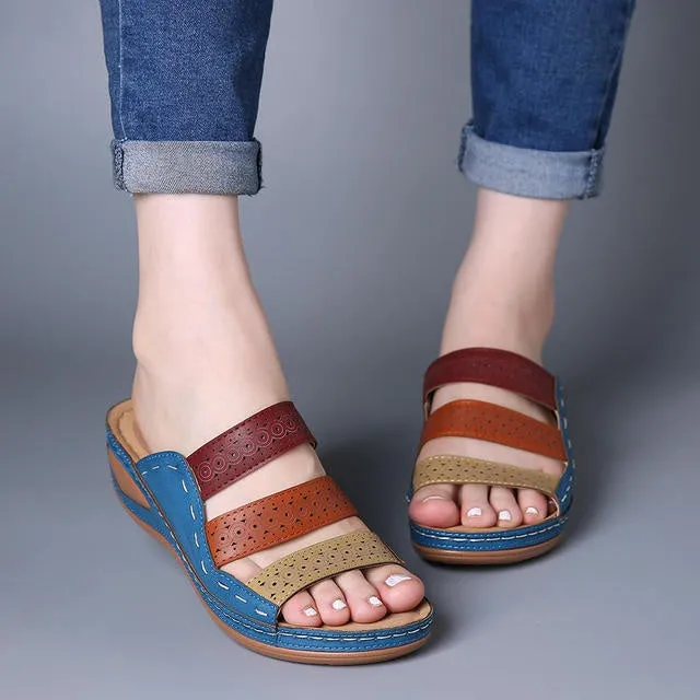 European and American Wedge Heel Sandals