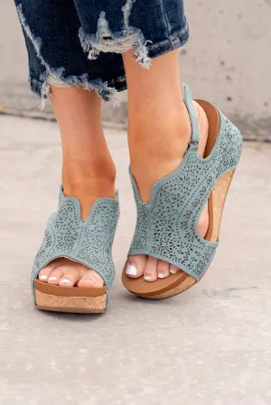 Free Fly 2 Wedge Sandals - Turquoise