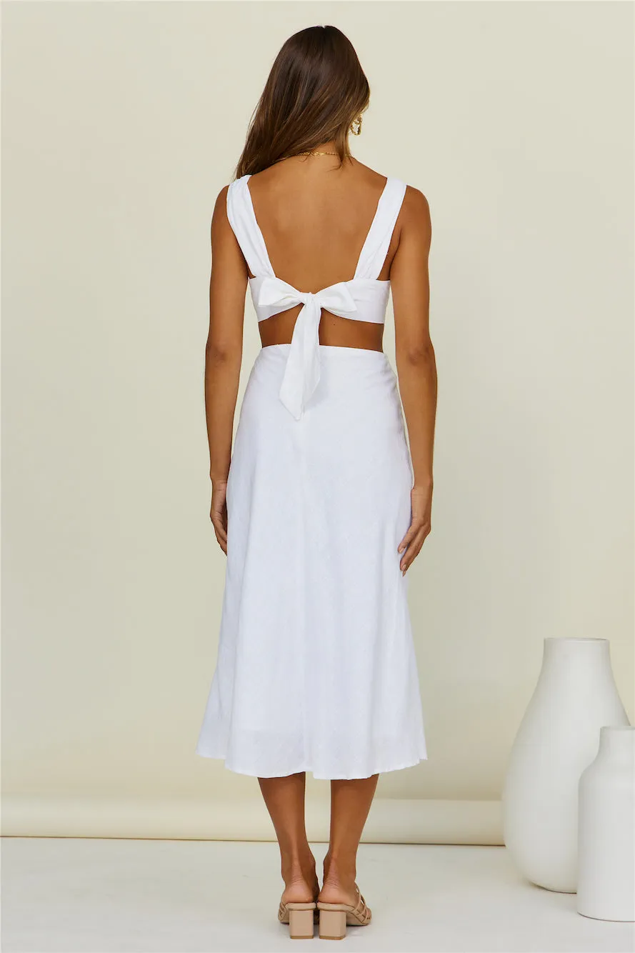 Heat Of The Day Maxi Dress White