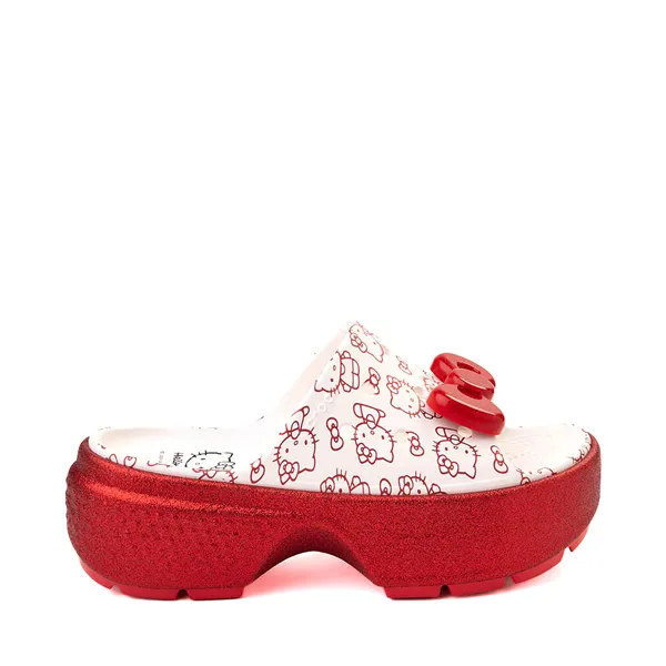 Hello Kitty x Crocs Platform Sandals, White/Red