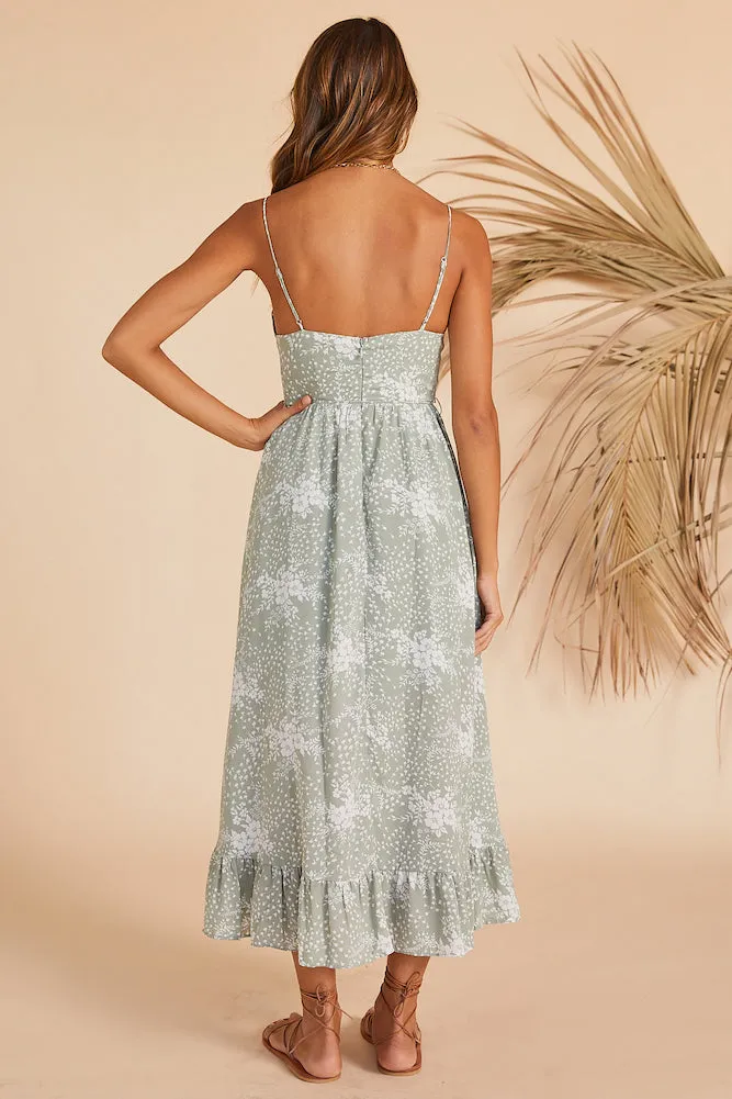 Holding On Maxi Dress Sage