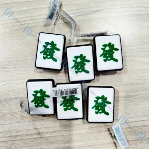 Jibbitz - Green Dragon Mahjong Tile