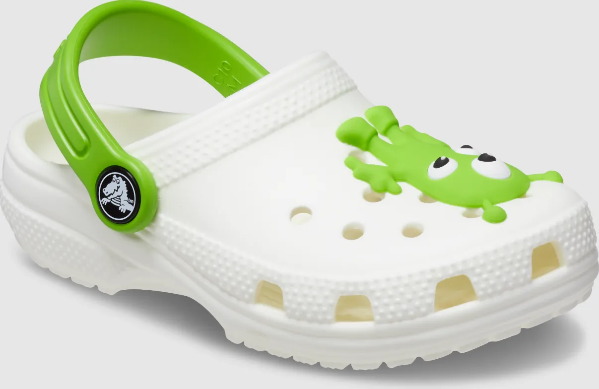 Kids’ Classic Glow-In-The-Dark Alien Clog - White