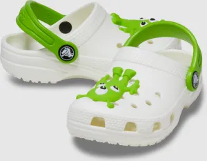 Kids’ Classic Glow-In-The-Dark Alien Clog - White