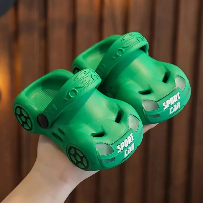 KIDS RACING CAR CROCS