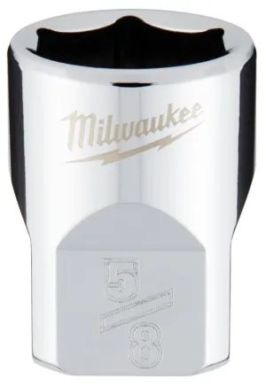 Milwaukee 45-34-9066 Socket, 5/8 in Socket, 3/8 in Drive, 6-Point, Chrome Vanadium Steel, Chrome :CD: QUANTITY: 1