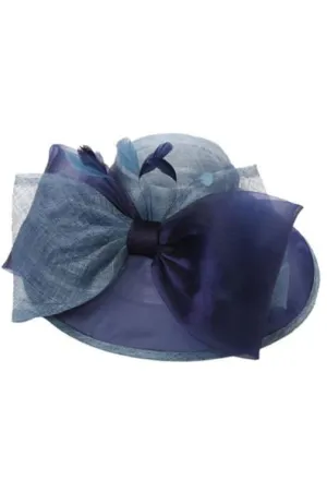 Navy Big Bow Hat