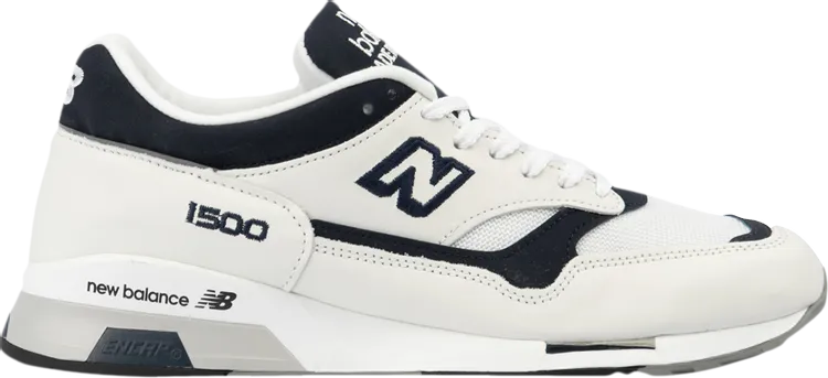 New Balance 1500 Made in England 'White Navy' Sneakers, White