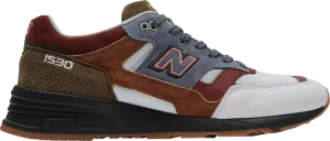 New Balance 1530 'White Burgundy' sneakers, brown