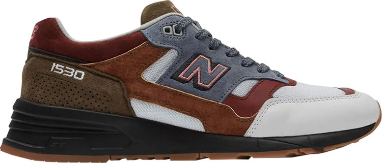 New Balance 1530 'White Burgundy' sneakers, brown