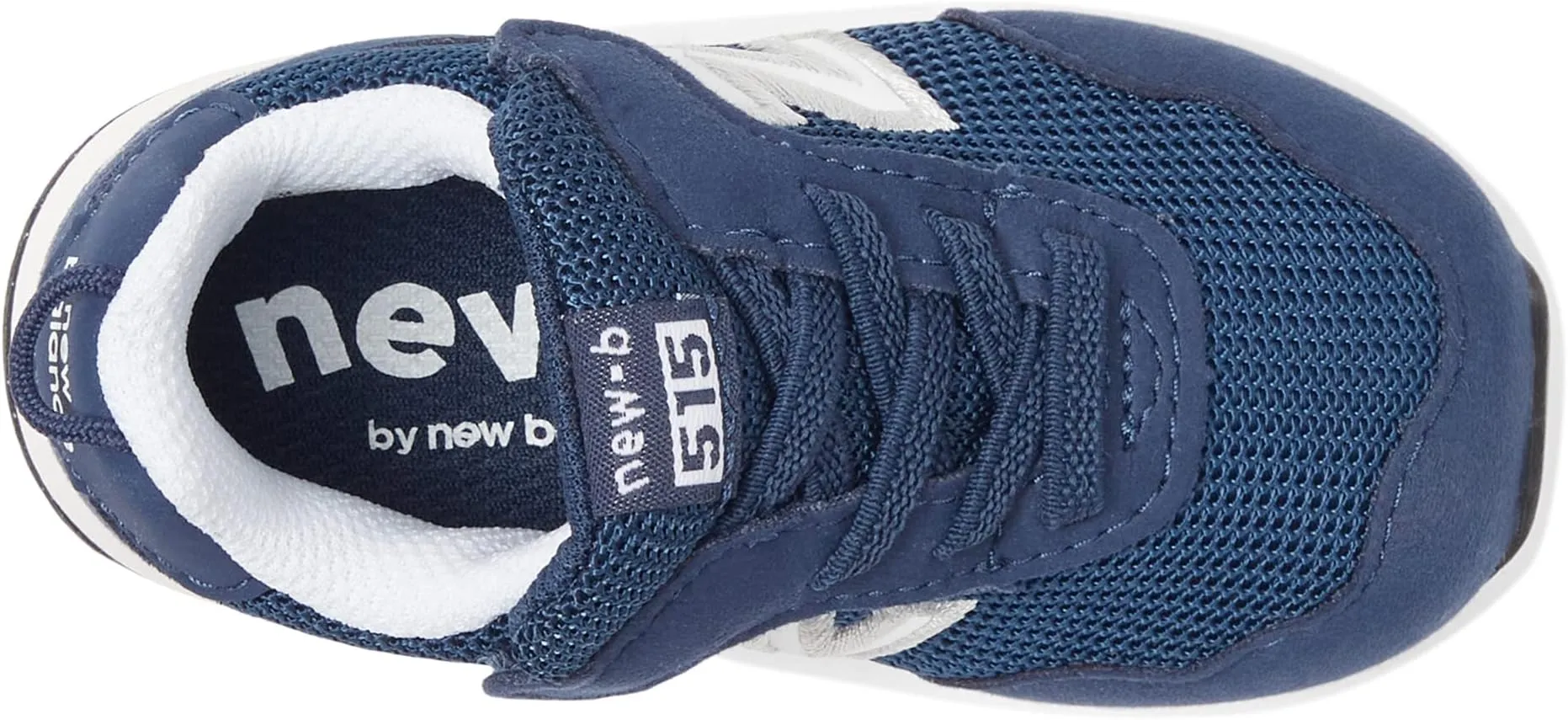 New Balance 515 New-B Hook-and-Loop Sneakers, NB Navy/White