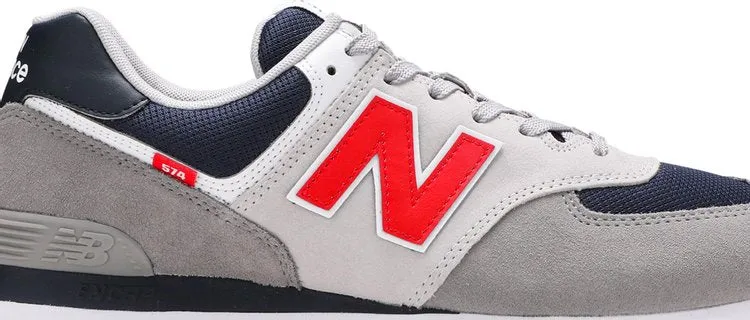 New Balance 574 Marblehead Velocity Red sneakers, gray