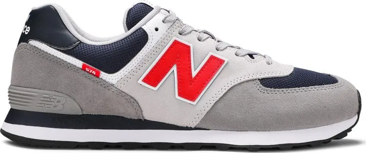 New Balance 574 Marblehead Velocity Red sneakers, gray