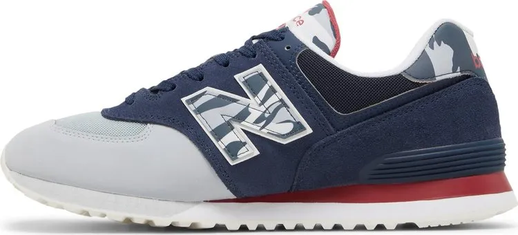 New Balance 574 'Natural Indigo Camo' sneakers, blue