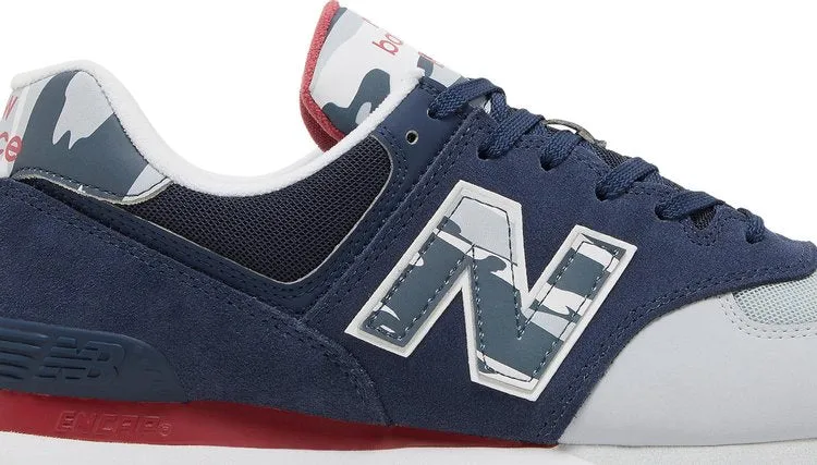 New Balance 574 'Natural Indigo Camo' sneakers, blue