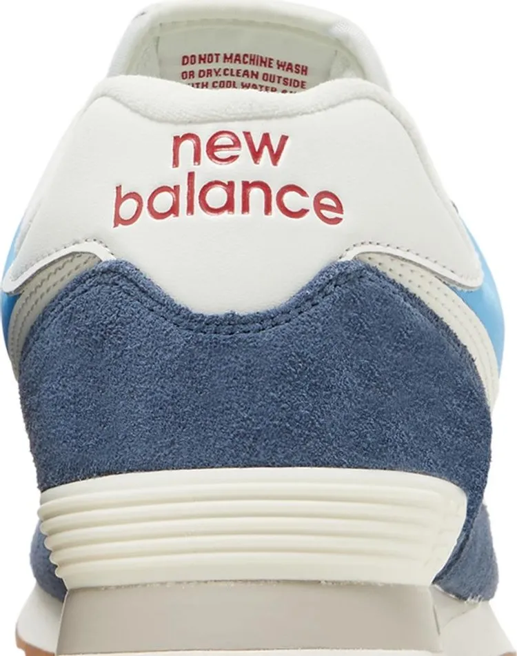 New Balance 574 sneakers, white/navy/blue