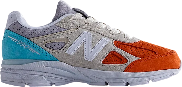 New Balance Kith x 990v4 Little Kid 'Cyclades' Sneakers, Multicolor