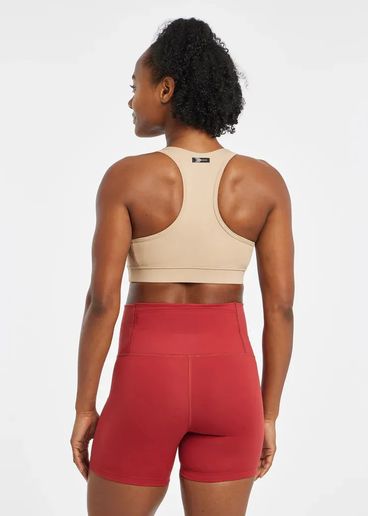 Oiselle | Double Breasted Bra | Women's | Taupe