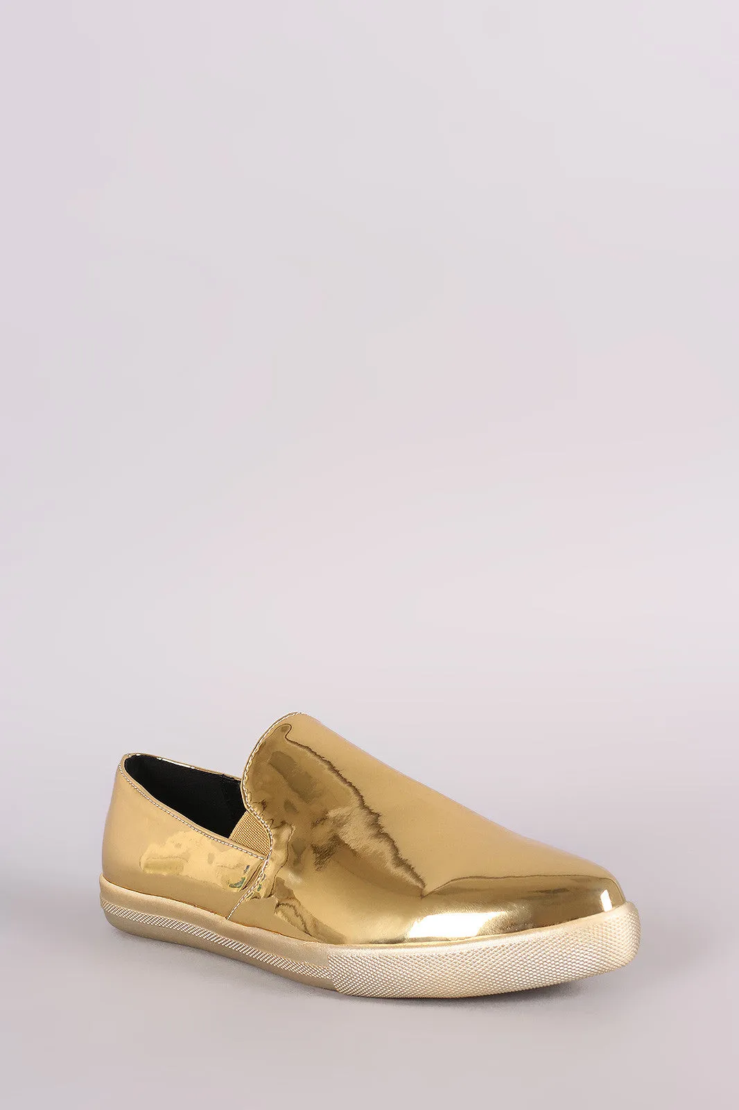 Polished Almond Toe Loafer Flat