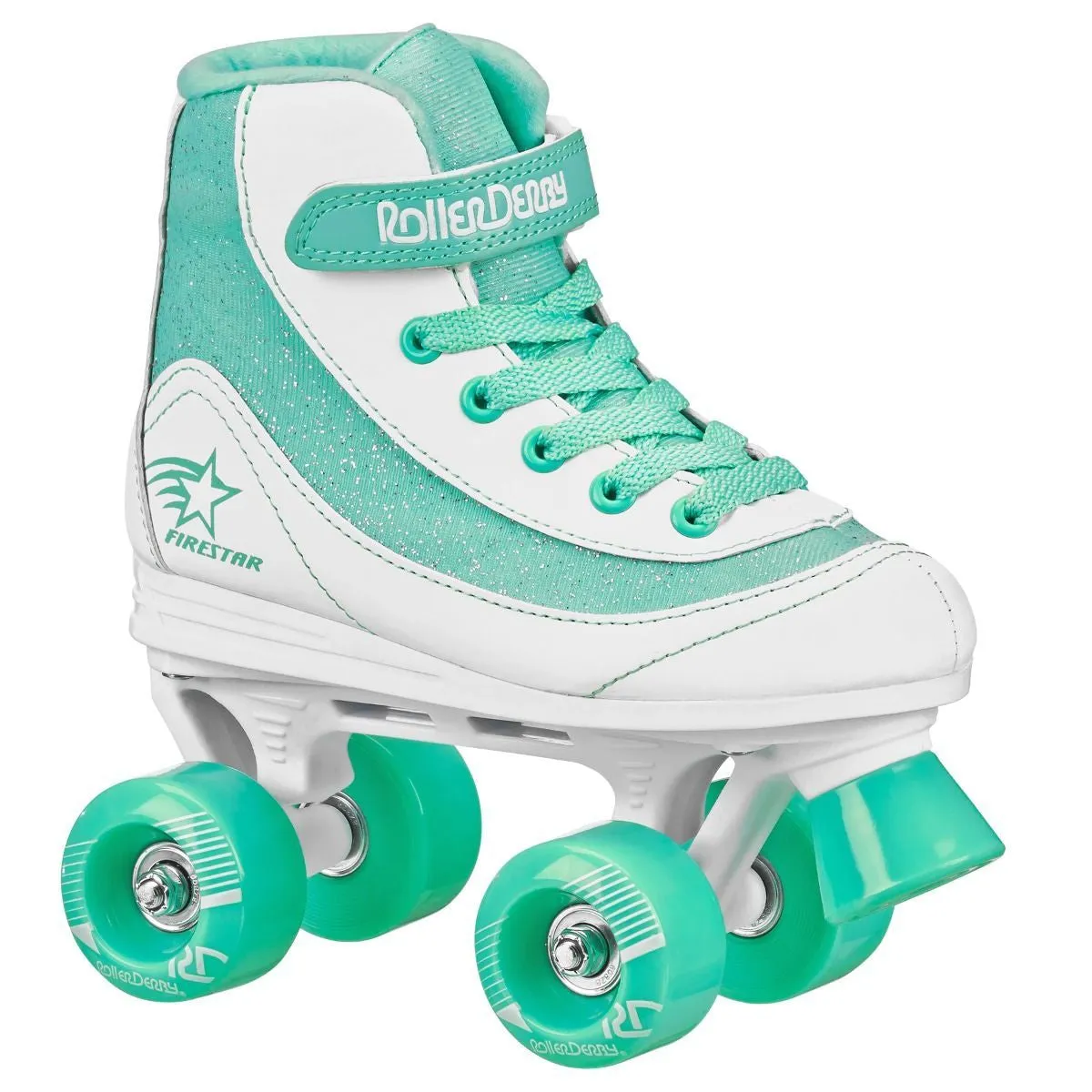 Roller Derby Firestar Mint/White Skates Size 1