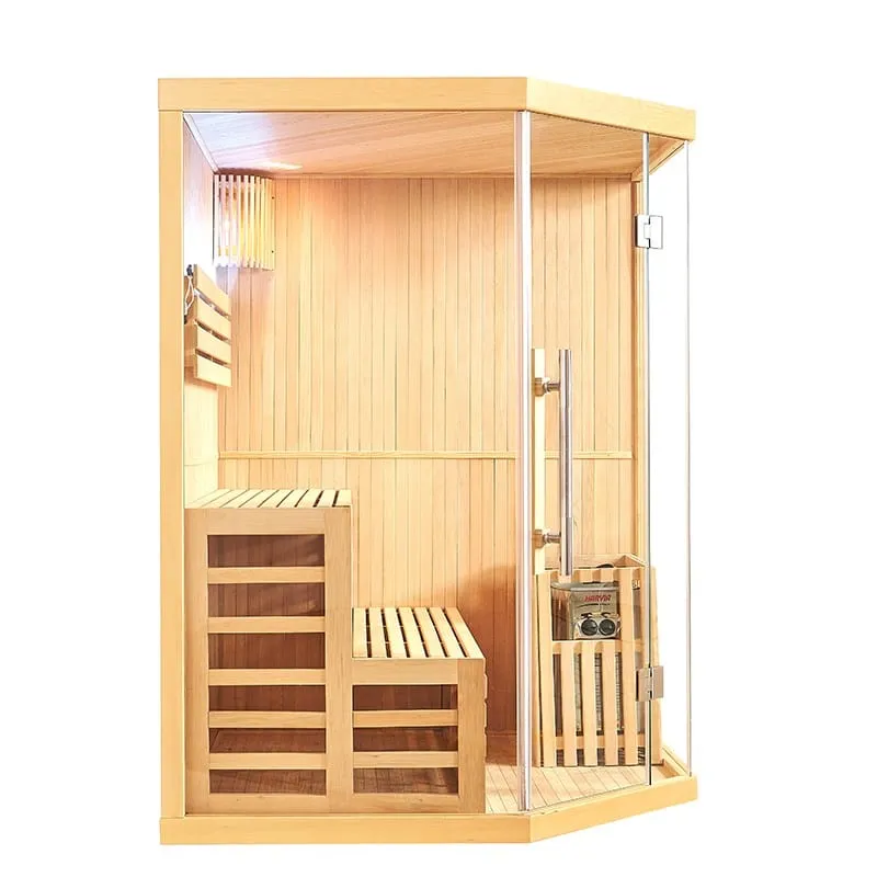 Sauna Hammam FINNISH CORNER SAUNA NORDICA® VAPEUR V34 (3-4 PLACES) - 150 X 150 X H.200 - MK51561883